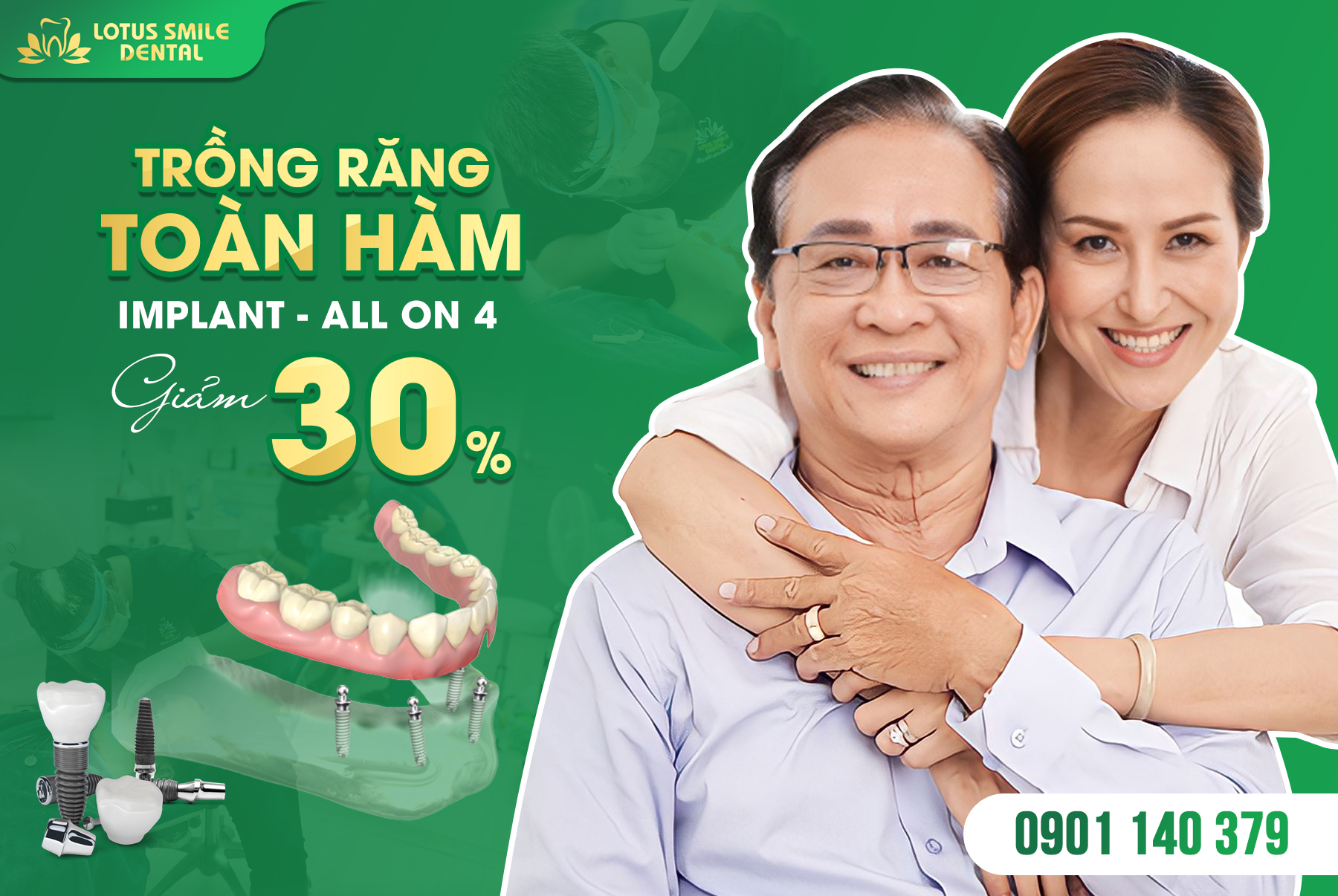 Trồng răng IMPLANT Toàn Hàm tại Đà Nẵng- Cải Thiện Thẩm Mỹ, Chức Năng Ăn Nhai implanttoànhàm