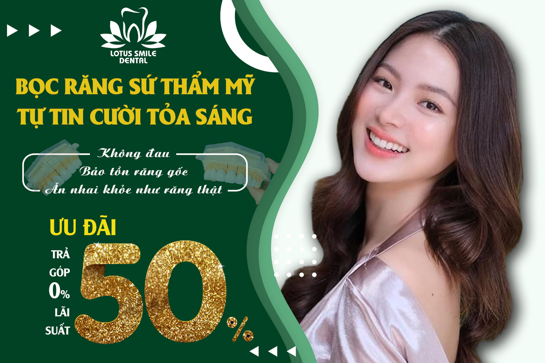 REVIEW TRẢI NGHIỆM BỌC RĂNG SỨ THẨM MỸ TẠI NHA KHOA LOTUS SMILE  Khuyếnmãibọcrăngsứ